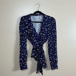 Sold NWT Reformation Floral Wrap Claudette Top
